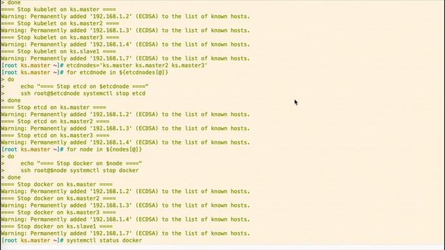 22、Kubernetes 集群重启与恢复 集群启停