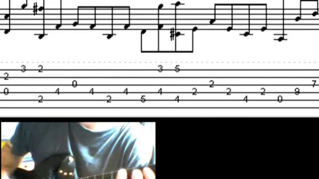 Metallica lesson -Fade to black- 2 gtrs.arranged for 1