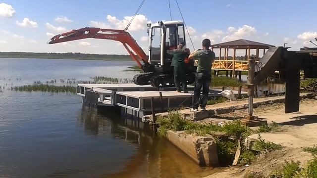 Понтон для добычи сопропелей