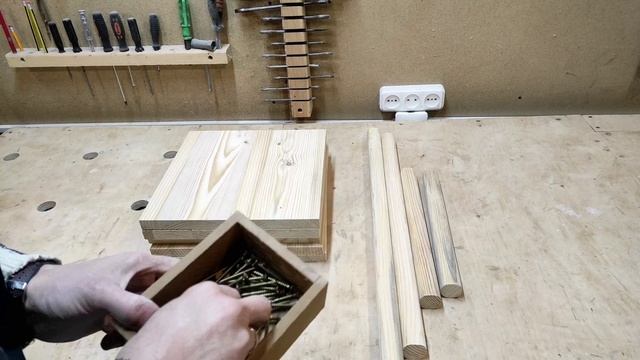 Мебель из дерева. Вешалка для одежды своими руками #столярка