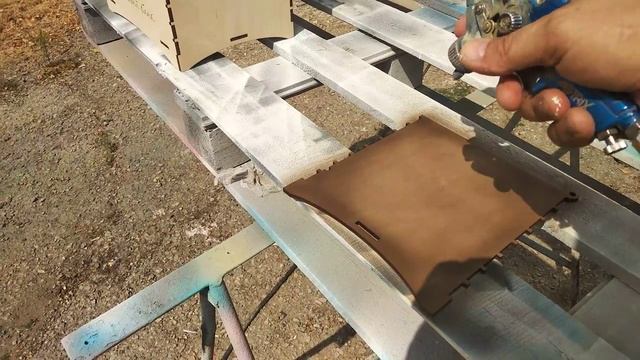 Как сделать градиент морилкой на шкатулке.