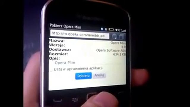 BlackBerry Opera Mini 8