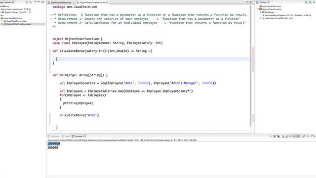 scala Higher Order Function