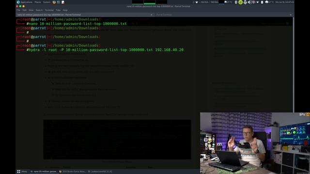 SSH Brute-Force Attack - Wir hacken uns jetzt ein.. (Parrot OS) #kali