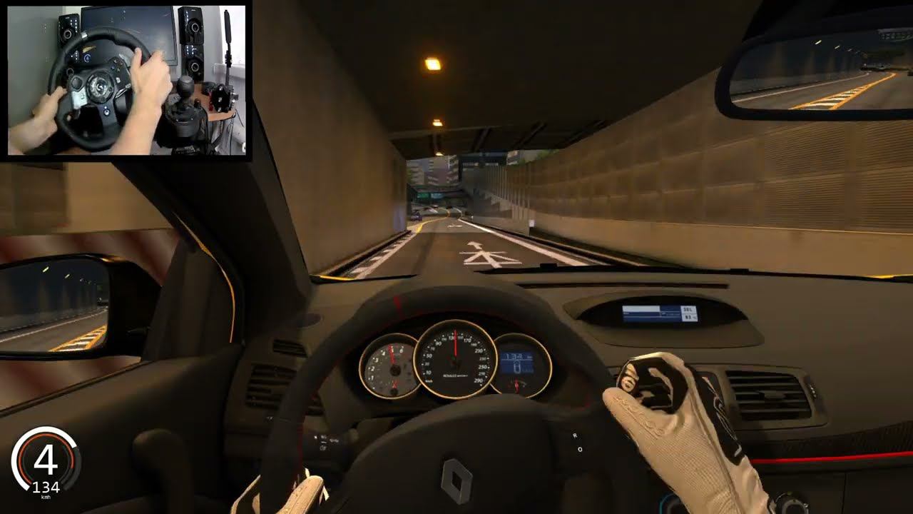 Renault Megane RS Driving In Traffic - Assetto Corsa | Logitech g920