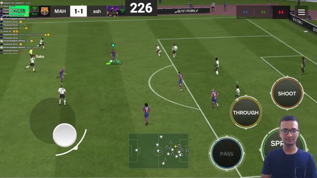 H2H gameplay vs Ashraf (Supporter) #fcmobile #fifamobile  #spinwheelchallenge