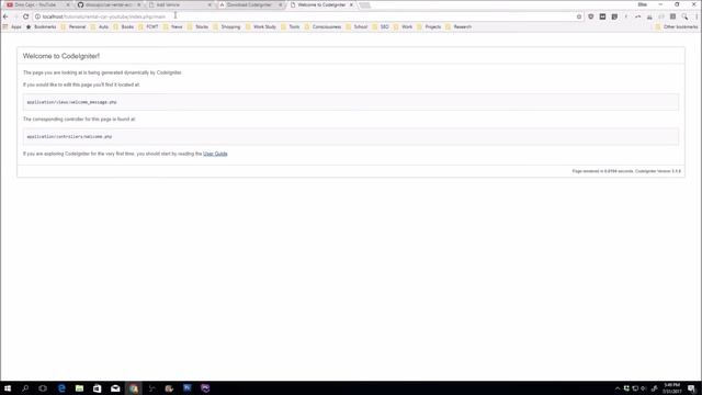 2. PHP & CodeIgniter - Seting up CodeIgniter