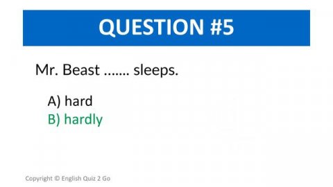 Never make this mistake again: HARD vs HARDLY | English GRAMMAR TEST