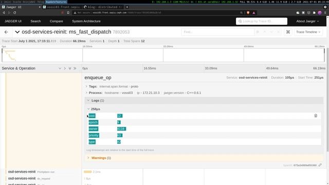 Distributed Tracing Using Jaeger in Ceph