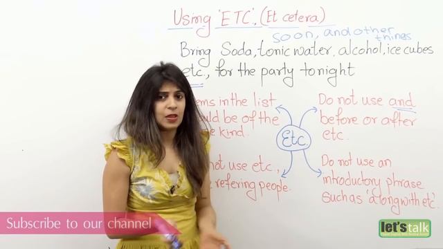 English Grammar Lesson - Using Etc.correctly In English. - Improve Your English Writing