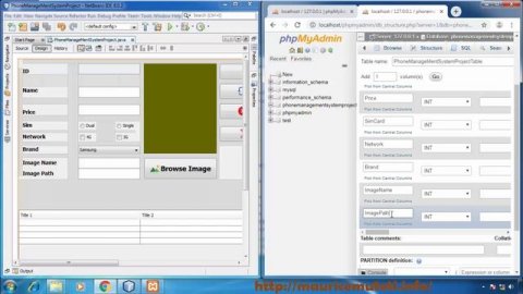 6. JAVA And MySQL Project (NetBeans IDE) Tutorial - How To Create Mysql Database And Table