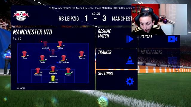 GIVING THE NEXT BIG THING LIKE ELANGA HIS DEBUT  !! - FIFA 22 MANCHESTER UNITED CAREER MODE EP21