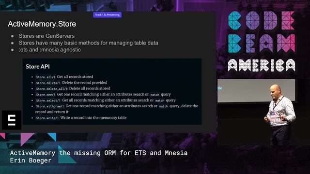 ActiveMemory the missing ORM for ETS and Mnesia | Erin Boeger | Code BEAM America 2022