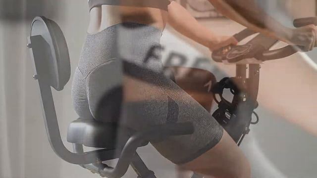 MERAX vélo d’appartement pliable, 8 niveaux de résistance, 4 en 1 cardio fitness, avec écran lcd