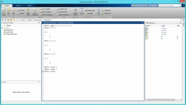 How to Clear the Variables and Commands in MATLAB.