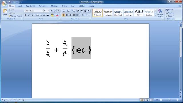 How to write fraction in MS word  Bangla vognangsho