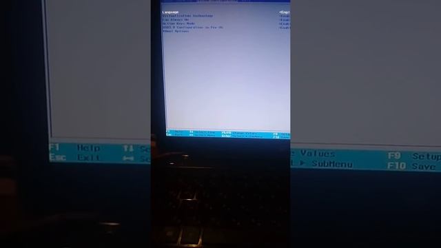 Не могу включить ноут через Биос помогите советом
