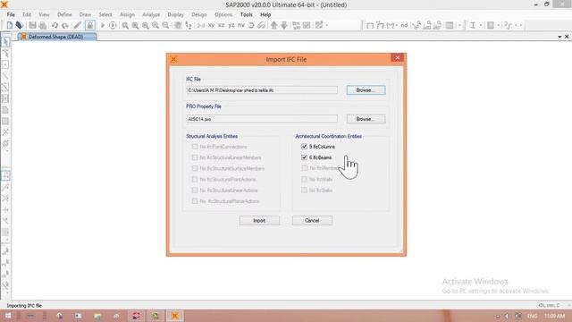 Tekla to SAP2000 _ 2018