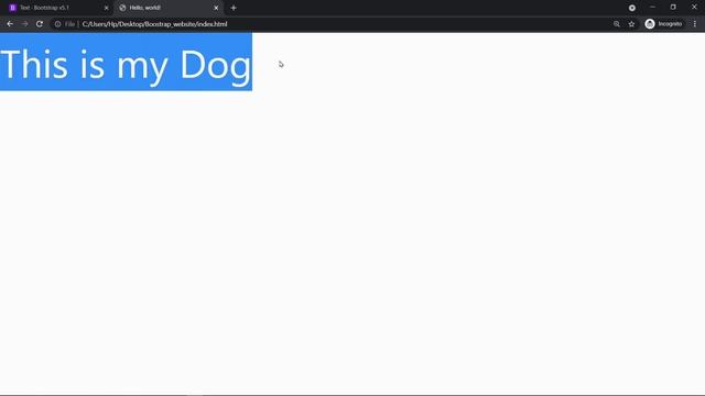 Bootstrap Text