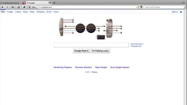 Behind blue eyes Guitar intro using Google doodle
