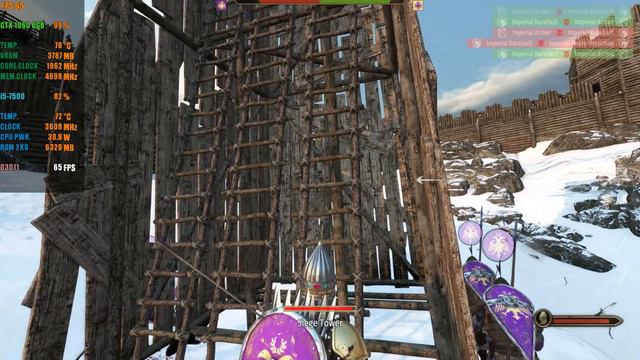 Mount & Blade II: Bannerlord | i5-7500 | GTX 1060 6GB | 1080p VERY HIGH Settings | 500 Players Sieg