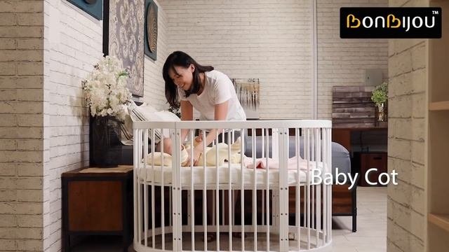 Bonbijou Doozy 7-In-1 Baby Cot