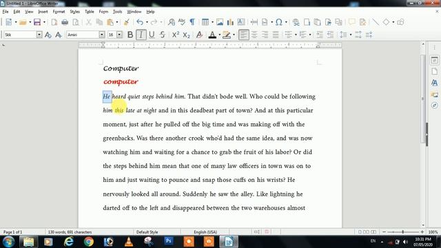 HOW TO USE OF FONT COLOR&TEXT HIGHLIGHT COLOR IN HINDI LIBRE OFFICE WRITER