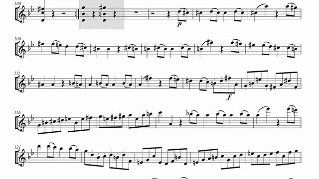 Violin Play Along from Mozart Symphony no.40