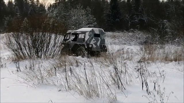 Вездеход ЗЛЫДЕНЬ - копия ЛЕСНИКА   первый снег