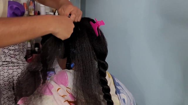 THE BOUNCIEST FLEXI-ROD SET ON Blow-dried/Pre-stretched TYPE 3 HAIR |the PONPONS
