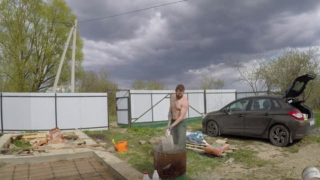 снятие опалубки и стяжка