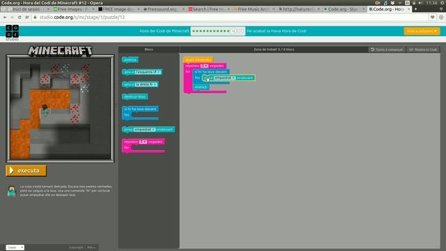 Code.org: puzzle Minecraft 12