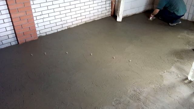 Стяжка пола раствор и затирка