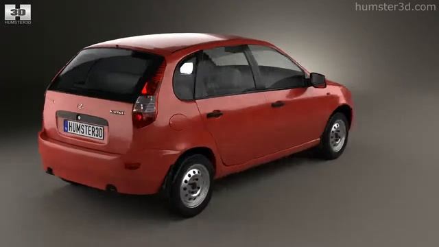 Lada Kalina (1119) hatchback 2011 by 3D model store Humster3D.com
