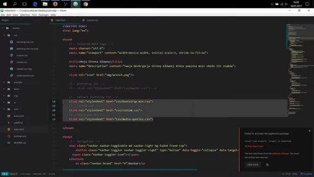 5 - Bootstrap 4 - Jak edytować pliki CSS