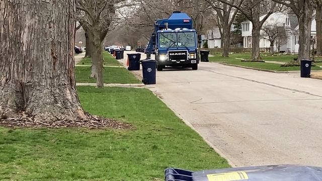 Republic Services Mack Python on trash pick up