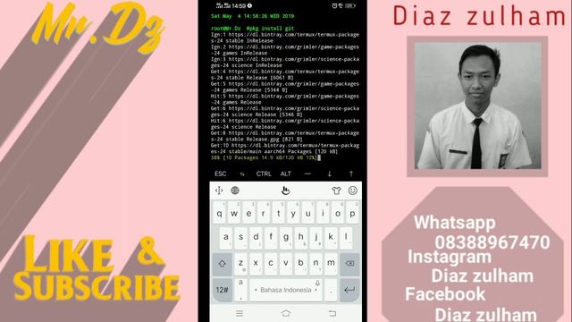 Cara membuat link whatsapp sendiri(tutorial termux)