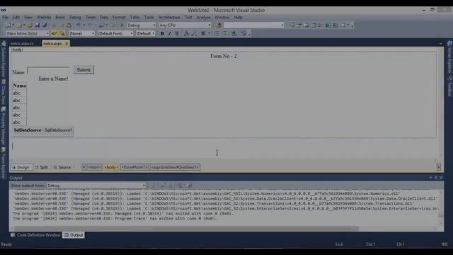 Динамически вставить данные в базу данных с помощью .Чистая Framework 4 в