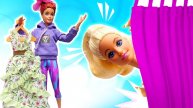 Кукла Барби готовится к свиданию с Кеном  Игры одевалки для девочек