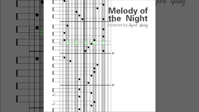 【kalimba tabs】Melody of the night No.5