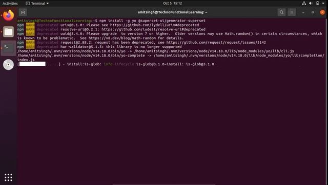 Apache Superset Building Custom Visualization Plugin-Install Yeoman & the Superset Package Generato