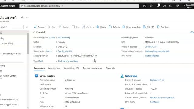 Assign Static Public IP Address To Azure VM