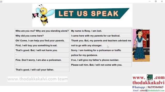 class 5 English|Term 2|Lesson 2|Let Us Speak|Reading|Meaning