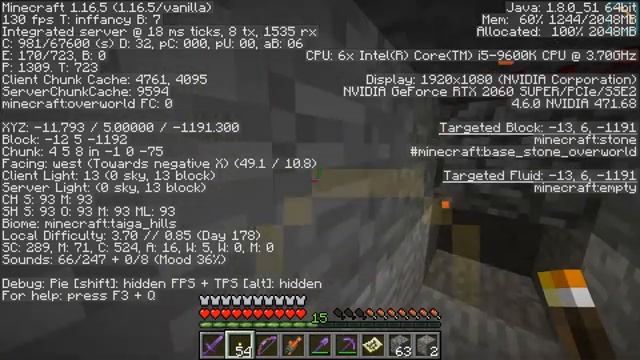 Minecraft Java Survival World With Cheats Livestream 14