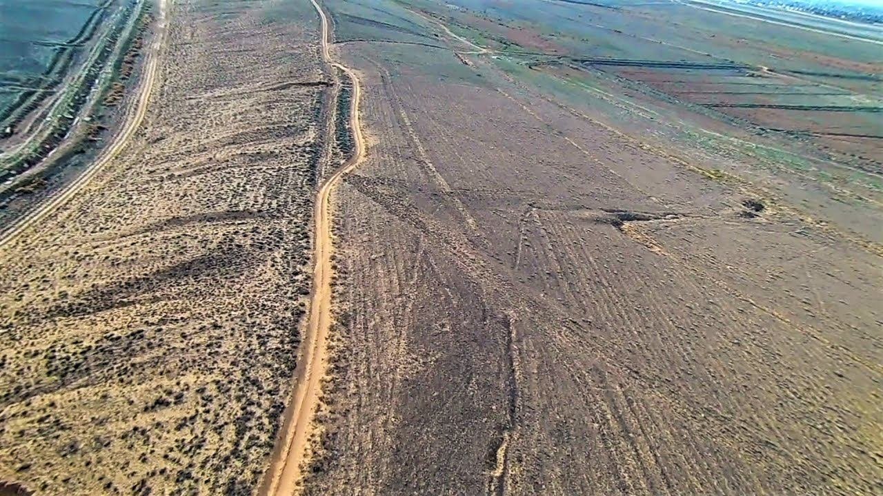 Бугор Аэропортовский с высоты.Астраханская степь