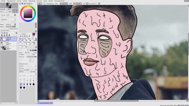 ? Как сделать арт в стиле GRIME? | Туториал ?
