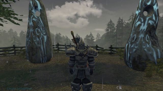 Fable - Temple of Light with Rain  Thunder Ambience Relaxing Music