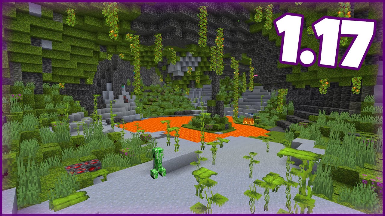 ЗАРОСШИЕ ПЕЩЕРЫ В МАЙНКРАФТ 1.17! СНАПШОТ 21w10a