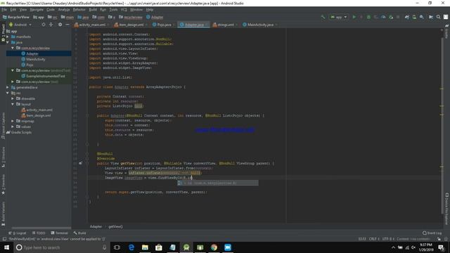 Custom Listview : Android Studio tutorial
