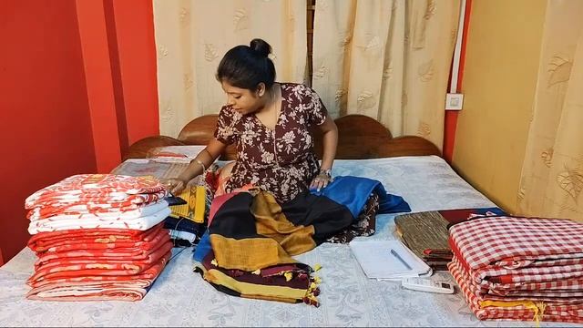 Madhubani Print saree Live - 94 | linen batik | Cotton saree | AparnaTrend
